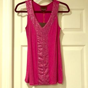 NWT Cynthia Rowley top with sequin detail